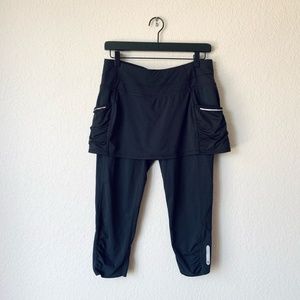 ATHLETA Stretch Elastic Waistband Athleisure Golf Legging Skort